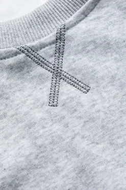 MICAS Skirt Sets-Plaid Print Patchwork Top And Drawstring Skirt Set LIGHT GRAY