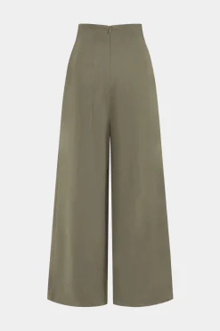 MICAS Pants-Pleated Asymmetrical Wide Leg Trousers