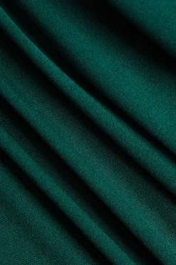 MICAS Pants-Pleated High Waist Wide Leg Trousers DARK GREEN