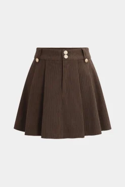 MICAS Skirts-Pleated Mini Skirt