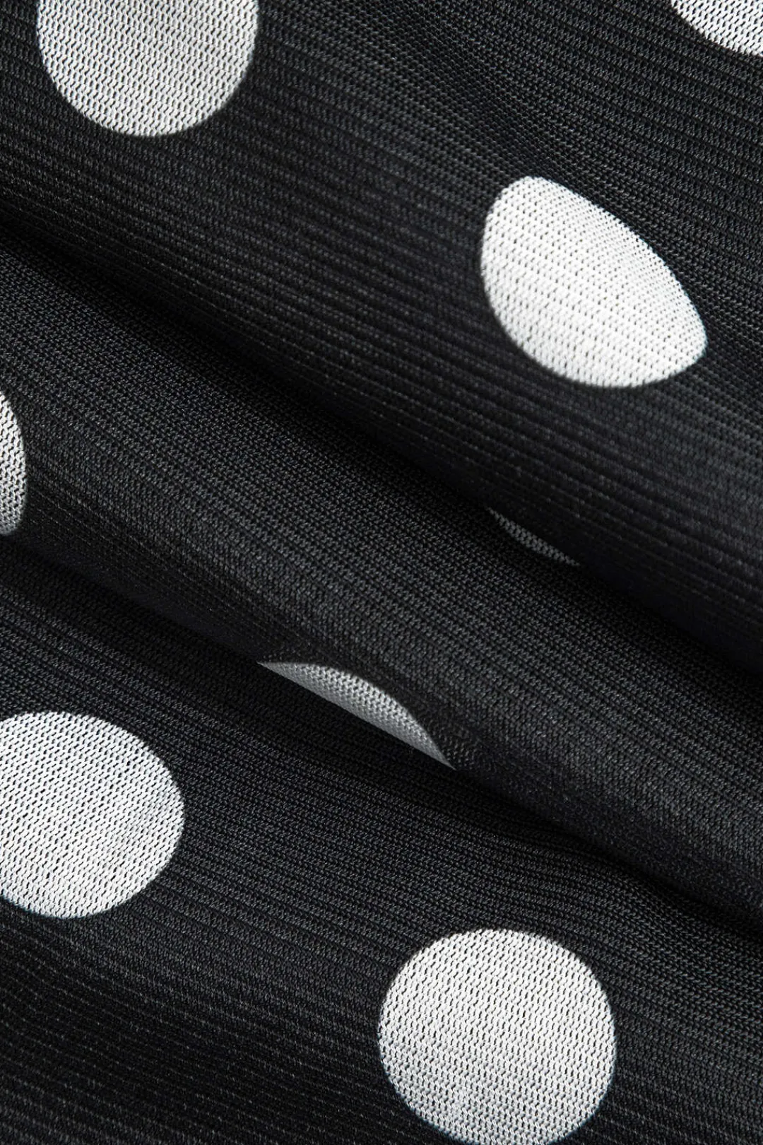 MICAS Long Sleeve Dresses|Maxi Dresses-Polka Dot Print Off Shoulder Maxi Dress BLACK