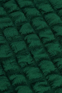 MICAS Maxi Dresses-Popcorn Textured Tie Side Sleeveless Maxi Dress DARK GREEN