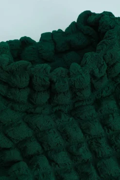 MICAS Mini Dresses-Popcorn Textured Tie Side Mini Dress JADE