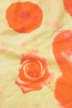 MICAS Skirt Sets|Vacation Sets-Printed Corset Cami Top And Mini Skirt Set YELLOW