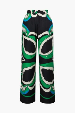 MICAS Pants-Printed Drawstring Waist Straight Leg Pants