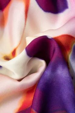 MICAS Long Sleeve Tops|Long Sleeves Tops-Printed Satin Blouse