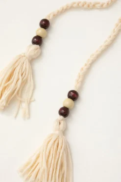 MICAS Knitwear|Vacation Sets-Rainbow Crochet Tie Front Tube Top And Shorts Set BEIGE