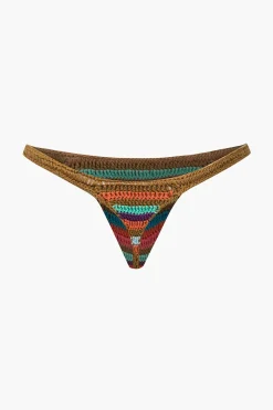MICAS Swimwear|Vacation Sets-Rainbow Stripe Crochet Bikini Set