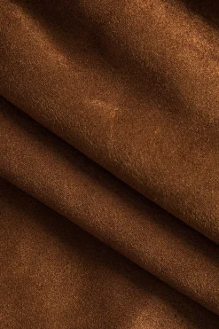 MICAS Outerwear|Outerwear-Retro Print Button Pocket Jacket BROWN