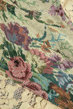 MICAS Corset & Bustier Tops|Tank Tops & Cami-Retro Print Corset Tie-Up Cami Top MULTICOLOR