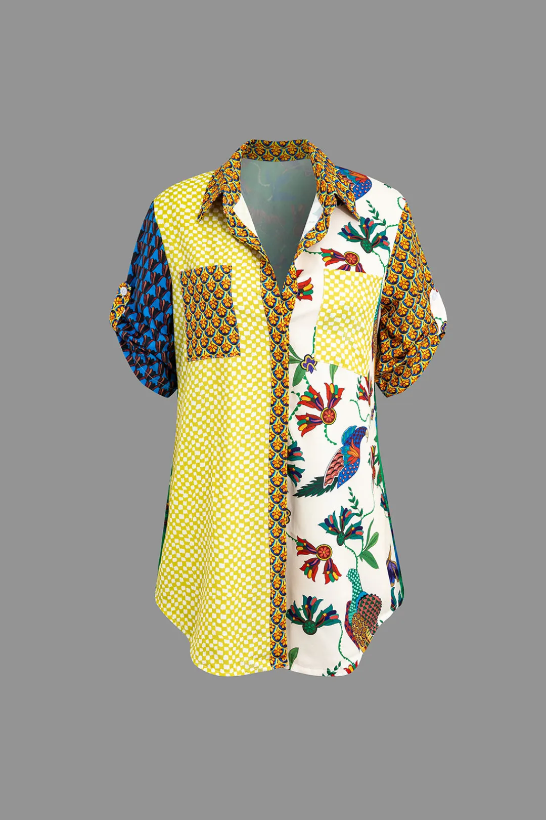 MICAS Pant Sets|Vacation Sets-Retro Print Shirt and Pants Set MULTICOLOR