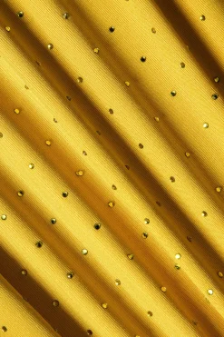 MICAS Long Sleeve Tops|Long Sleeves Tops-Rhinestone Accent Long-Sleeve Top YELLOW