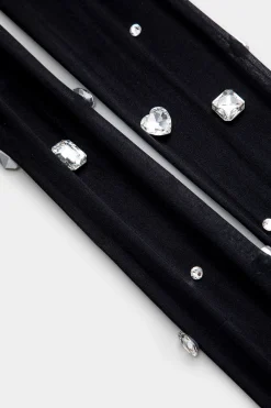 MICAS Tights|Accessories-Rhinestone Decor Tights BLACK