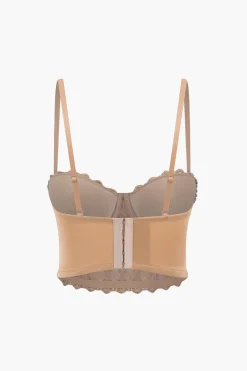 MICAS Corset & Bustier Tops|Tank Tops & Cami-Rhinestone Lace Bustier Cami Top