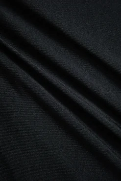 MICAS Maxi Dresses-Rhinestone Slip Maxi Dress BLACK