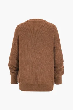 MICAS Knitwear|Knit Sets-Ribbed Knit Dress And Cardigan Set