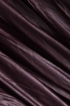 MICAS Long Sleeve Dresses|Mini Dresses-Ruched Asymmetrical Long Sleeve Mini Dress