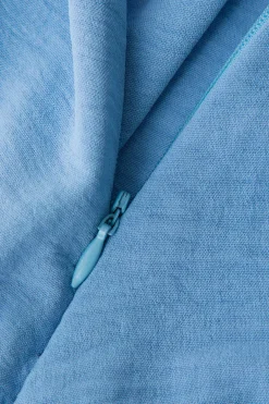 MICAS Mini Dresses-Ruched Detail Mini Shirt Dress BABY BLUE