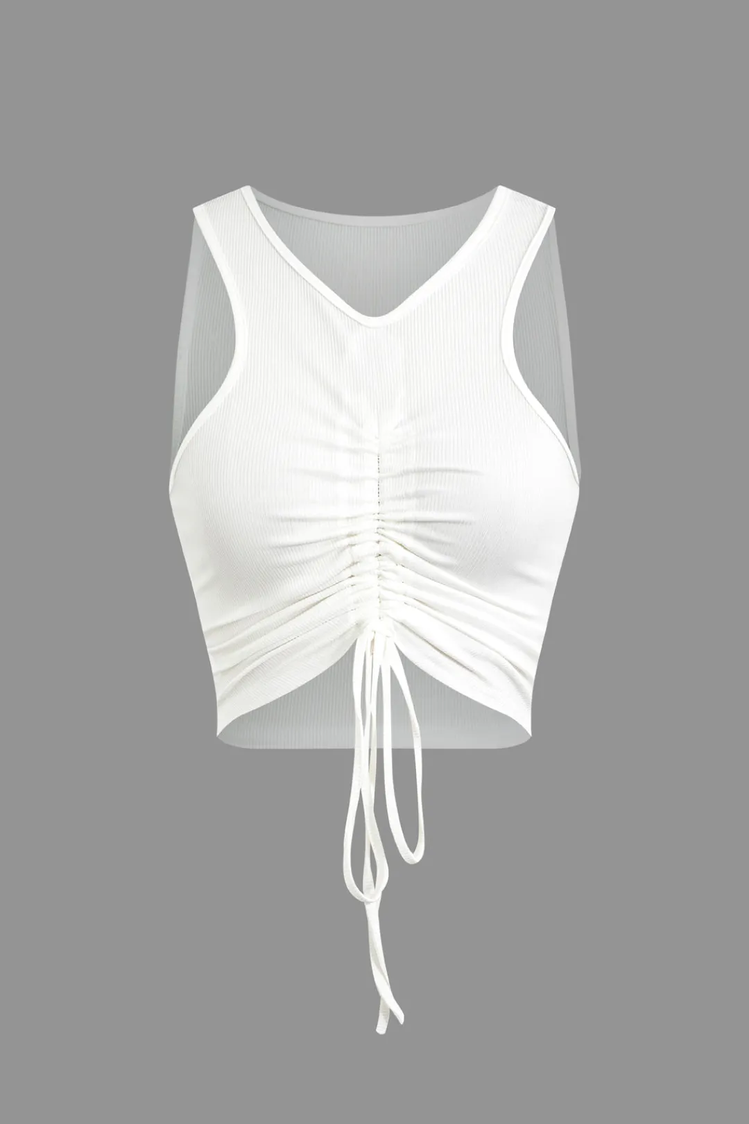 MICAS Skirt Sets|Vacation Sets-Ruched Drawstring Tank Top And Mermaid Maxi Skirt Set