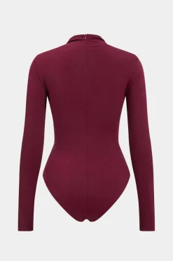 MICAS Bodysuits-Ruched Long Sleeve Bodysuit