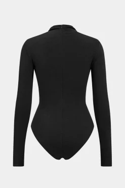 MICAS Bodysuits-Ruched Long Sleeve Bodysuit