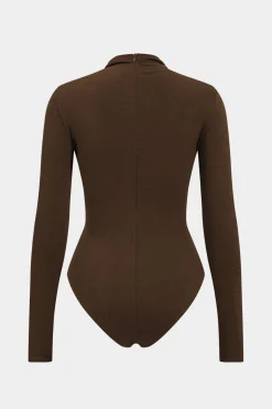 MICAS Bodysuits-Ruched Long Sleeve Bodysuit