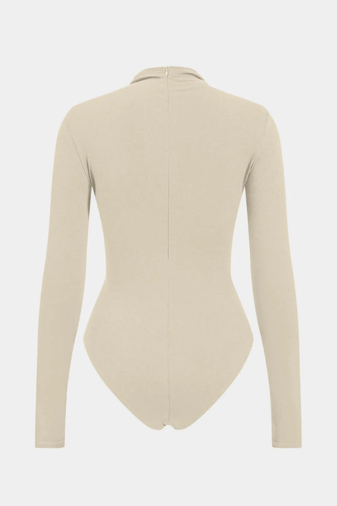 MICAS Bodysuits-Ruched Long Sleeve Bodysuit