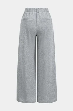 MICAS Pants-Ruched Wide Leg Trousers