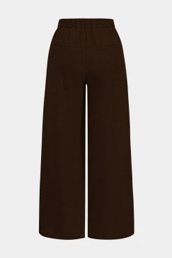 MICAS Pants-Ruched Wide Leg Trousers
