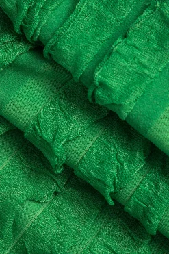 MICAS Pant Sets-Ruffled Textured Halter Crop Top And Wide-Leg Pants Set