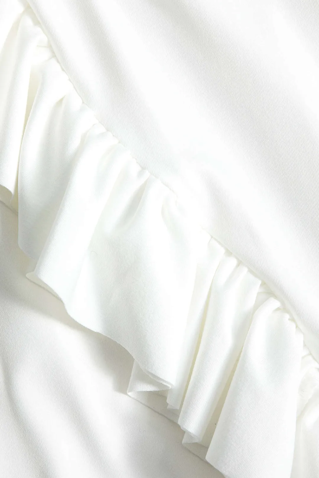 MICAS Long Sleeve Dresses|Maxi Dresses-Ruffled V-Neck Long Sleeve Maxi Dress WHITE