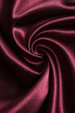 MICAS Skirts-Satin Patchwork Faux Leather Asymmetrical Skirt