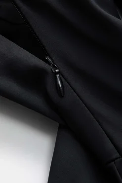 MICAS Skirts-Satin Ruched Puff Skirt BLACK