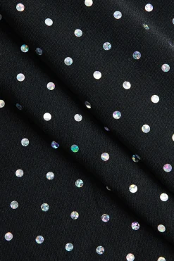 MICAS Long Sleeve Dresses|Maxi Dresses-Sequin Long Sleeve Cut Out Maxi Dress BLACK