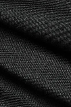 MICAS Bodysuits|Corset & Bustier Tops-Sheer Mesh Patchwork Corset Bodysuit BLACK