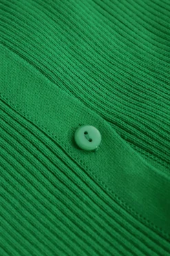 MICAS Long Sleeve Dresses|Maxi Dresses-Shell Sleeve Ribbed Buttons Down Maxi Dress