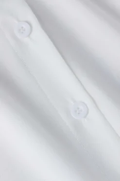 MICAS Skirt Sets|Vacation Sets-Shirt Dress And Denim Corset Two-piece WHITE