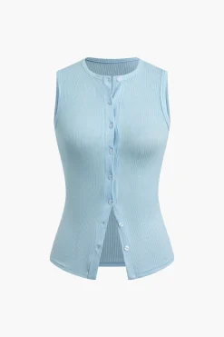 MICAS Skirt Sets|Vacation Sets-Sleeveless Cardigan And Skirt Set