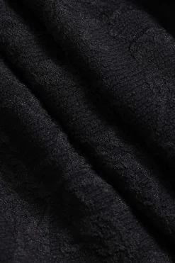 MICAS Mini Dresses-Sleeveless Puff Hem Mini Dress BLACK