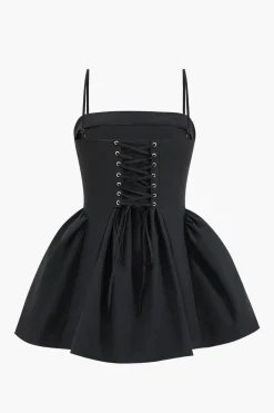 MICAS Mini Dresses-Slip Mini Dress BLACK