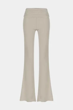MICAS Pant Sets-Slip Ruched Drawstring Cami Top And Pants Set BEIGE