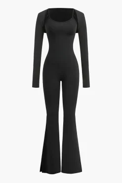 MICAS Jumpsuits & Rompers-Slit Leg Cami Jumpsuit And Shrug Set