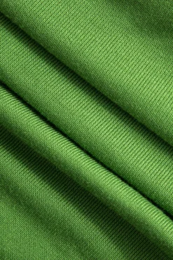 MICAS Mini Dresses-Solid Asymmetrical Ruched Mini Dress LIME