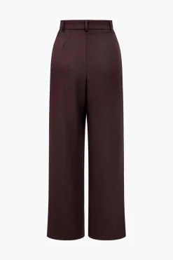 MICAS Pants-Solid Asymmetrical Trousers
