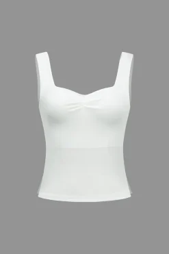 MICAS Tank Tops & Cami-Solid Backless Tank Top