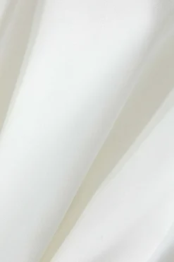 MICAS Skirts-Solid Basic Puff Mini Skirt WHITE