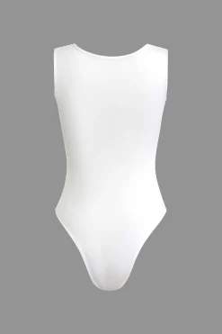 MICAS Bodysuits-Solid Basic Square Neck Bodysuit