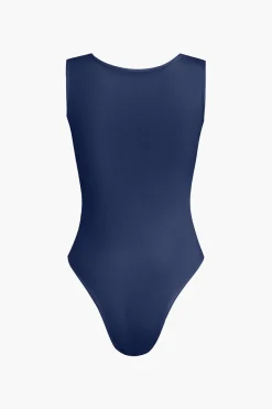 MICAS Bodysuits-Solid Basic Square Neck Bodysuit