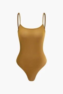 MICAS Skirt Sets-Solid Bodysuit And Leaves Print Knot Wrap Skirt Set Contrast Color