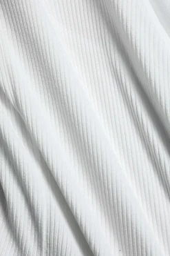 MICAS Long Sleeve Tops|Long Sleeves Tops-Solid Bustier Long Sleeve Top